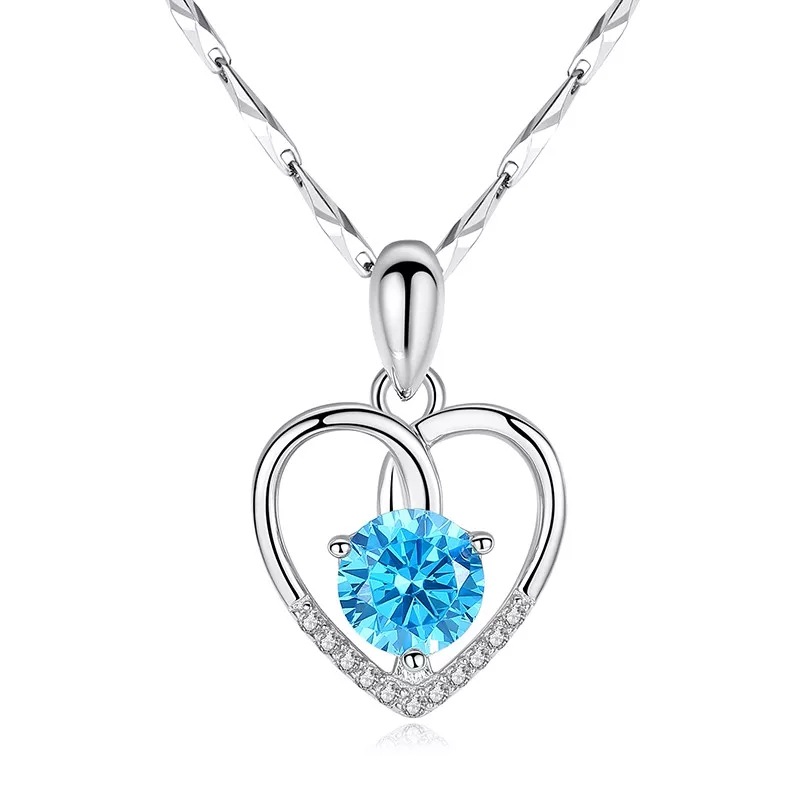 铜镀白金项坠女日韩简约气质吊坠学生送女友生日情人节礼物