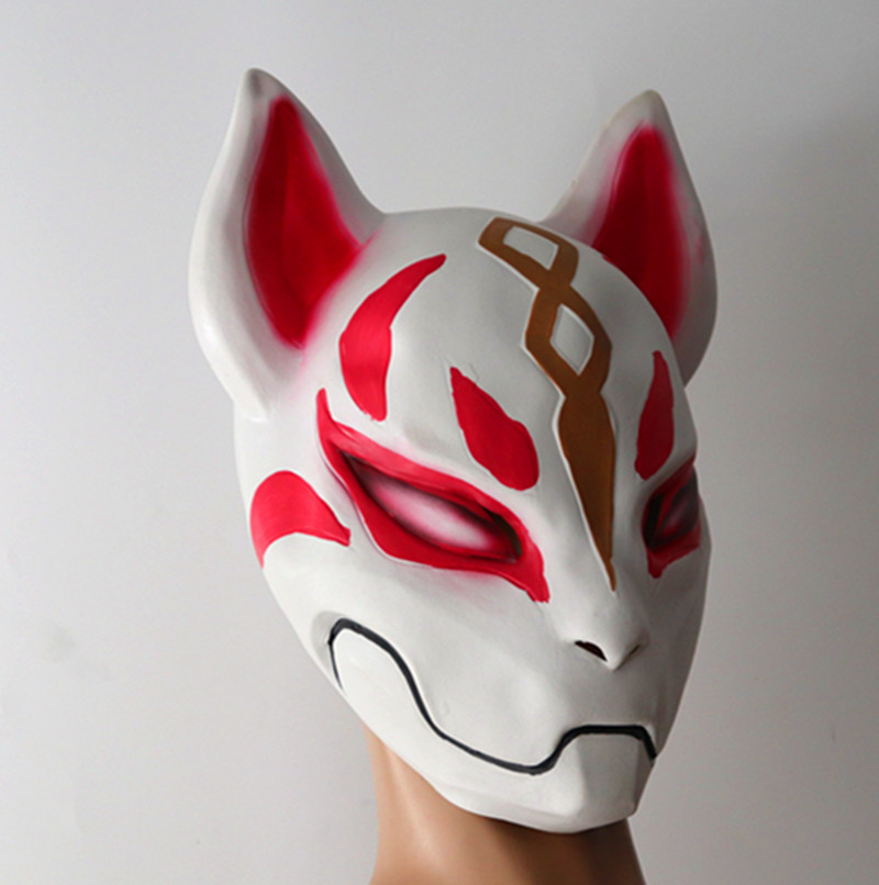 狐狸面具游戏堡垒之夜 周边cos万圣节装扮舞会 天狐面具抖音道具