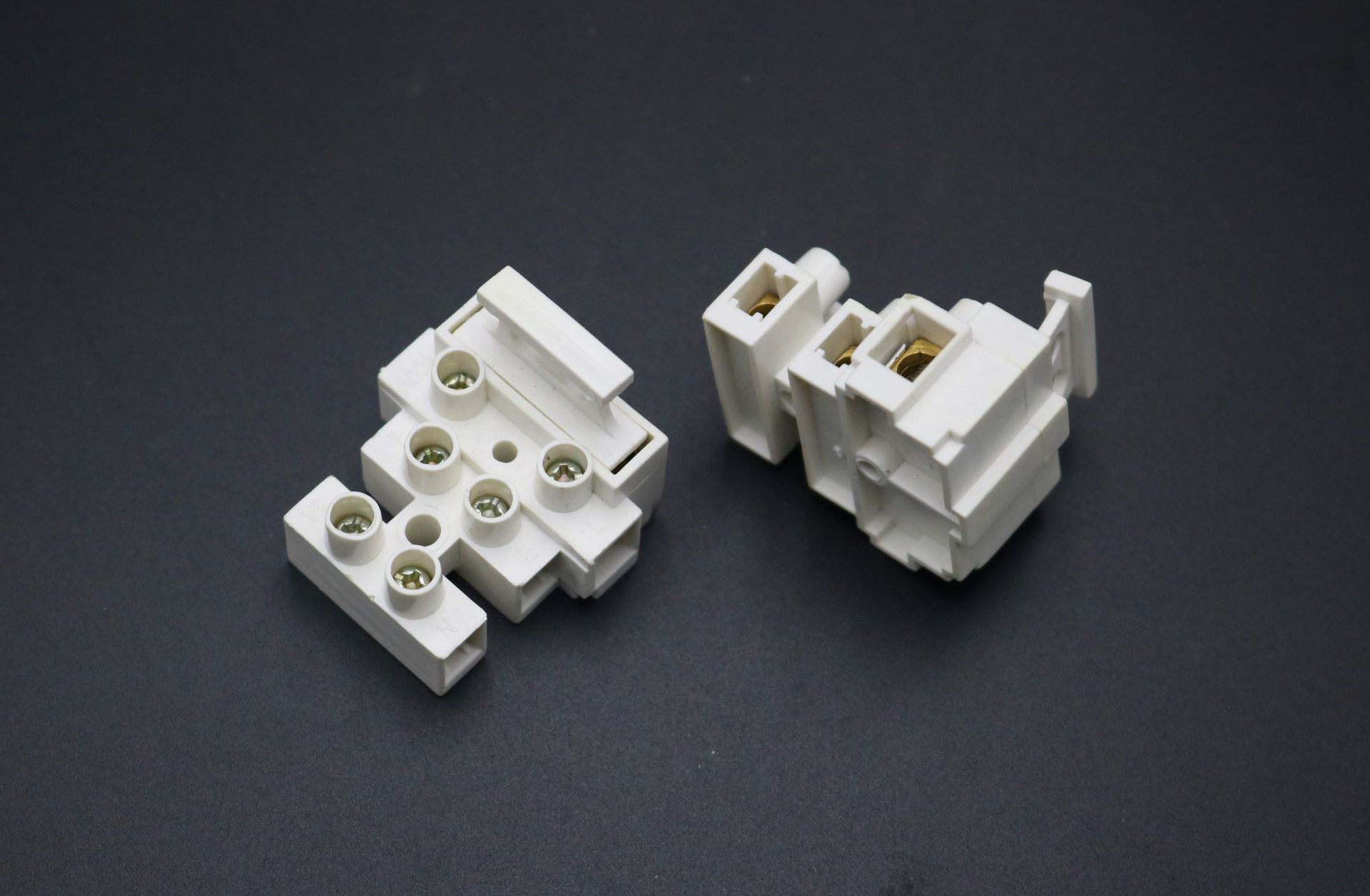 三位带保险丝端子5a阻燃led铜接线柱540/ft06-3p保险座接线端子