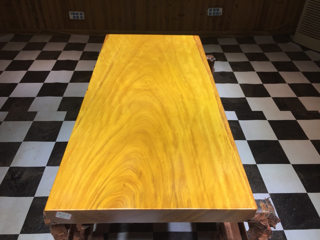 非洲黄花梨大板实木原木红木茶桌茶板茶台老板办公会议餐桌面