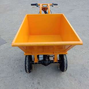 小型电动三码 工地平板拉砖车 灰斗车 水泥沙石运送 室内装修
