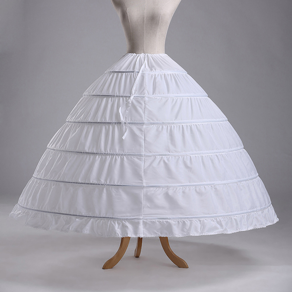 婚礼礼服六钢圈裙撑鱼骨裙撑批发外贸婚纱配饰演出服加大撑裙跨境