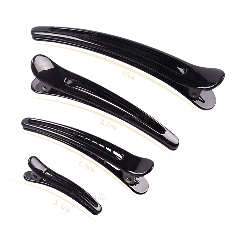 Fine Packaging Hairdressing Diy Hair Accessories Handmade Headwear Accessories Black Duckbill Clip Tweezers Spring Hairpin Wholesale