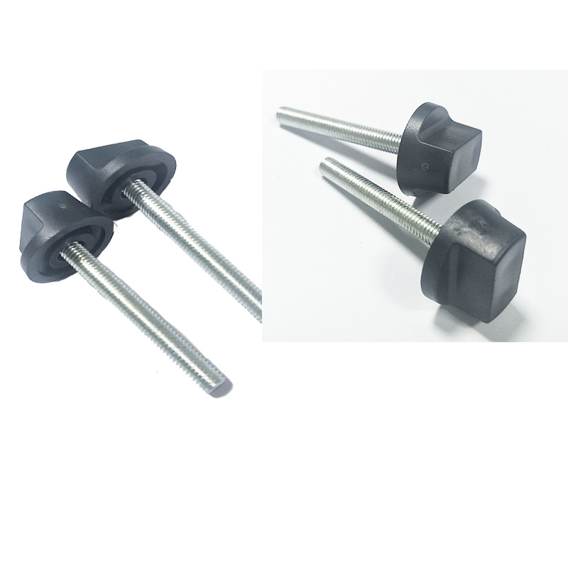 不锈钢一字胶头螺丝m4*25/30/32/35 t型手拧螺丝 螺钉手拧包胶