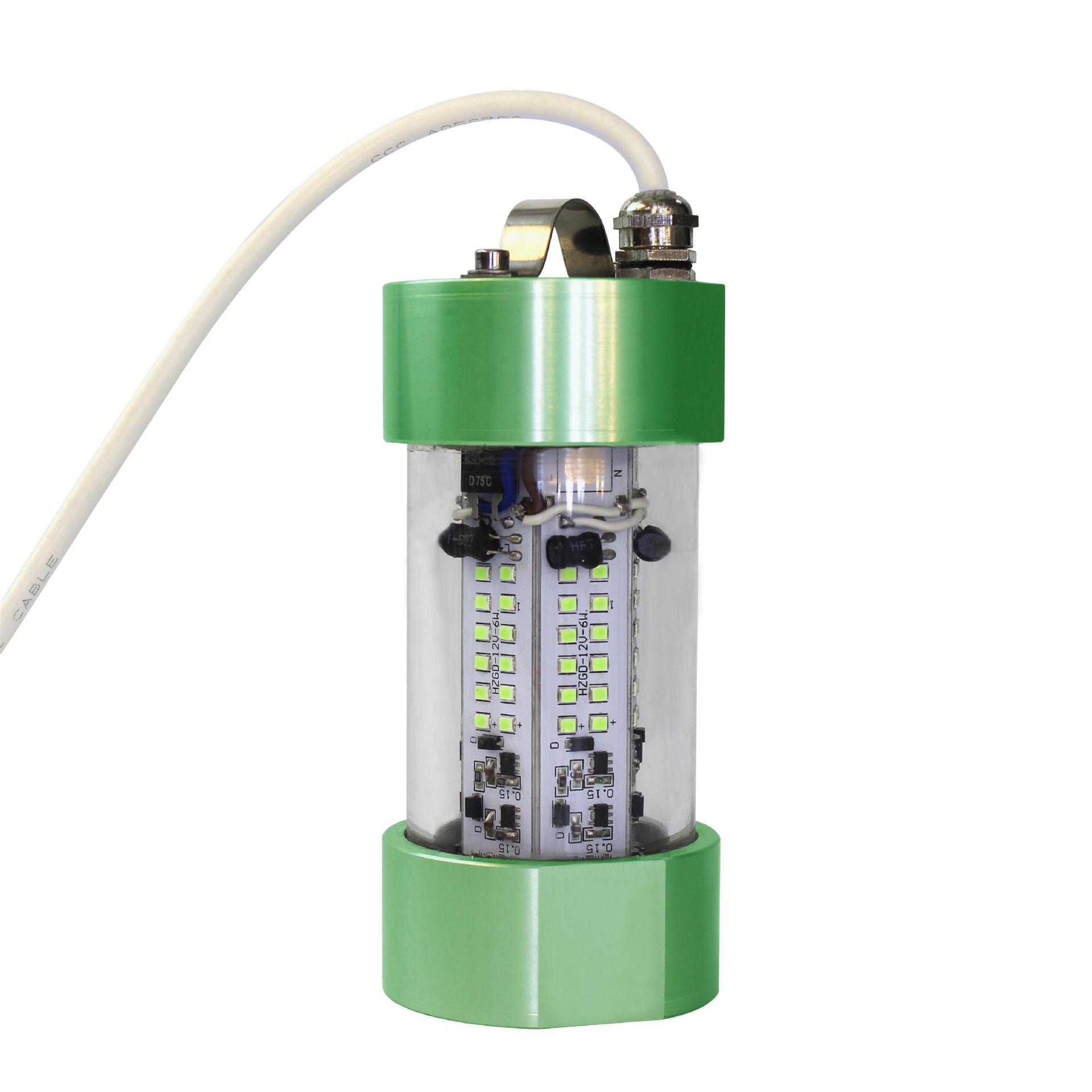 厂家供应绿色led诱鱼灯400w大功率夜钓灯水下引鱼灯 防水