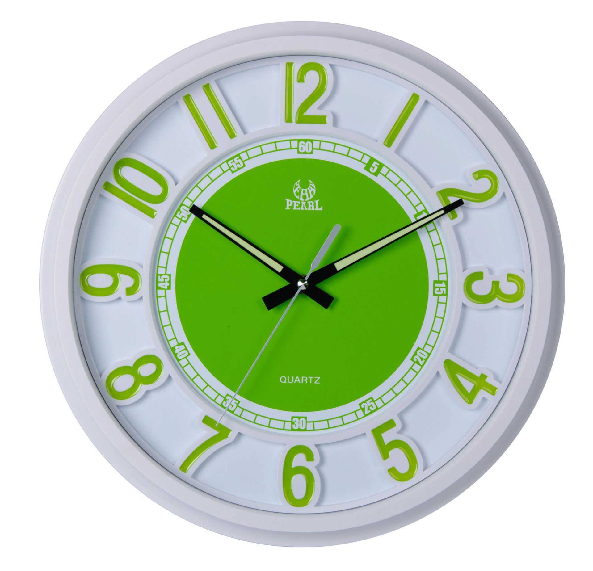 14寸时尚简约风挂钟 立体钟面挂钟 书房卧室挂钟 厂家直销