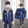 Children jacket 2018 new pattern Boy Chaqueta Autumn and winter Mid length version Plush thickening keep warm children Jeans Children jacket 2018 new pattern Boy Chaqueta Autumn and winter Mid length version Plush thickening keep warm children Jeans