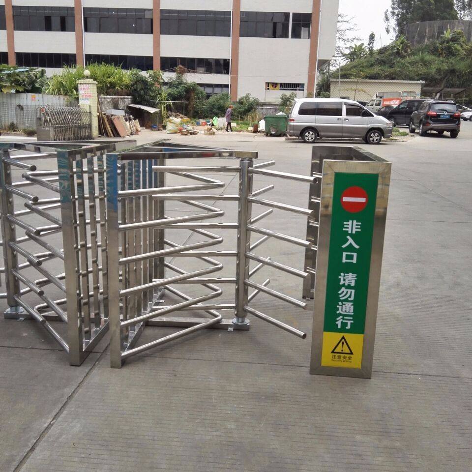 正品304不锈钢旋转闸门转闸机十字闸半高闸单向闸手动人行半高闸