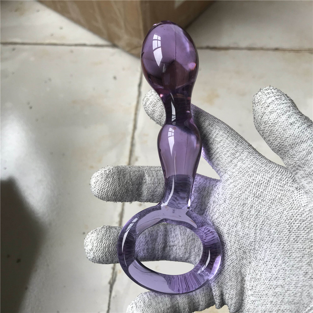 zcz可爱水晶玻璃肛塞后庭男女用自慰器另类玩具阳具棒开扩肛gay