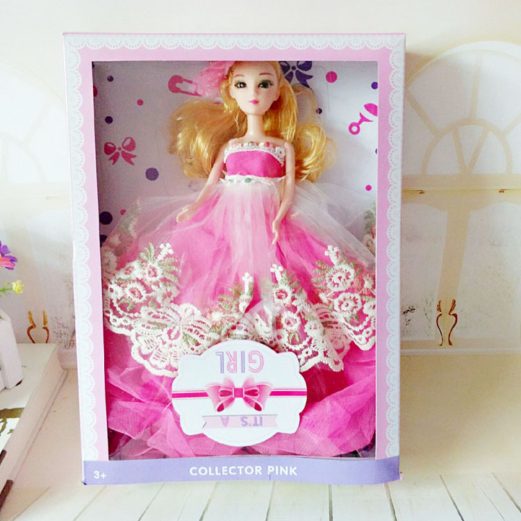 批发玩具包装盒彩印芭比娃娃包装盒玩具礼品盒贴窗玩具盒工厂定做