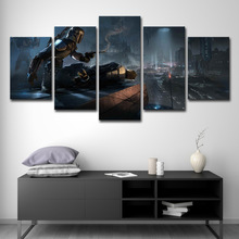 跨境lazada ebay5现代电影星球大战山水画艺术墙家居装饰客厅