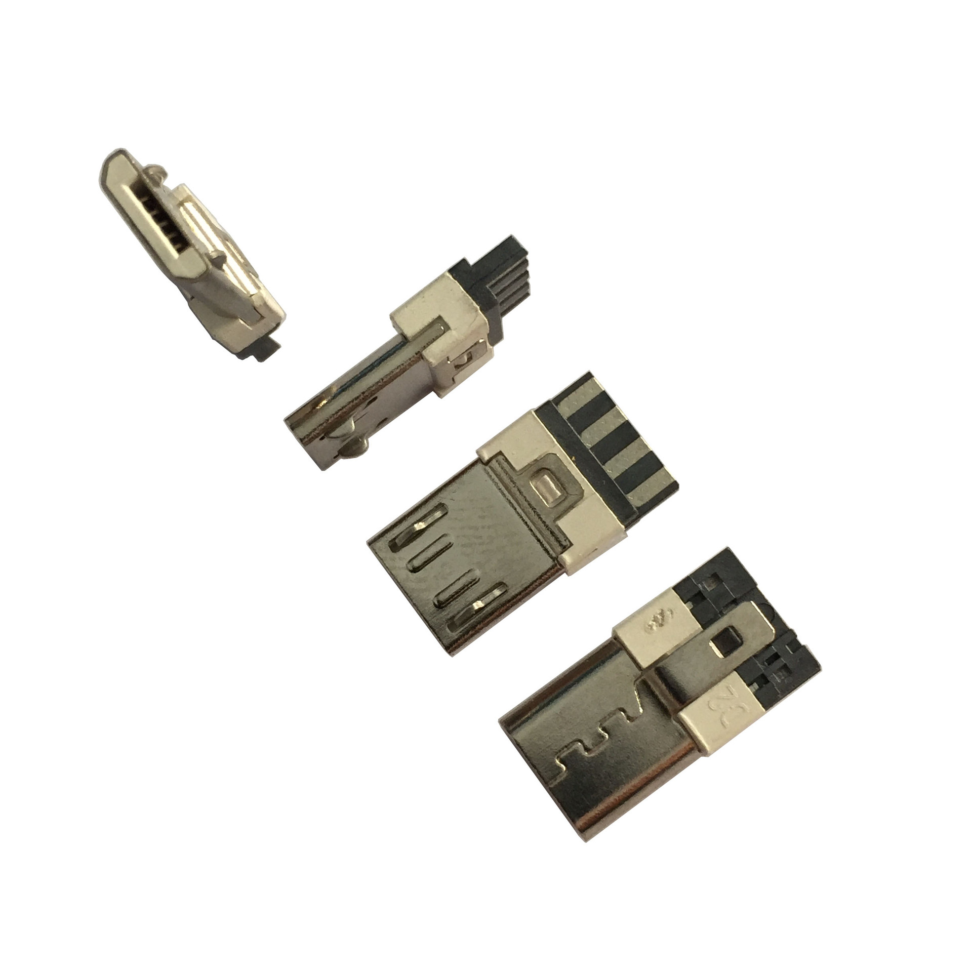 东莞厂家优惠促销安卓手机连接器麦克usb公头焊线式micro5p公头