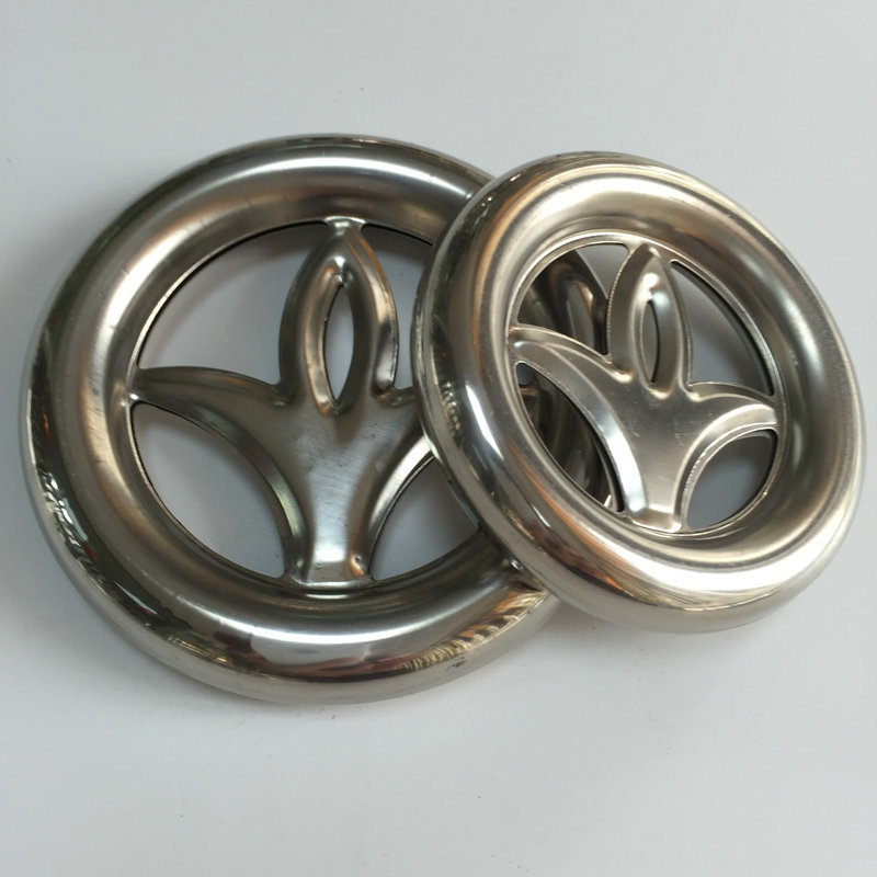 供应不锈钢装饰门花配件 装饰花环 兰花304定制