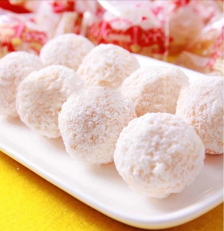 越南进口特产零食品 越贡牌越南排糖椰蓉球450g*20包 整箱 批发