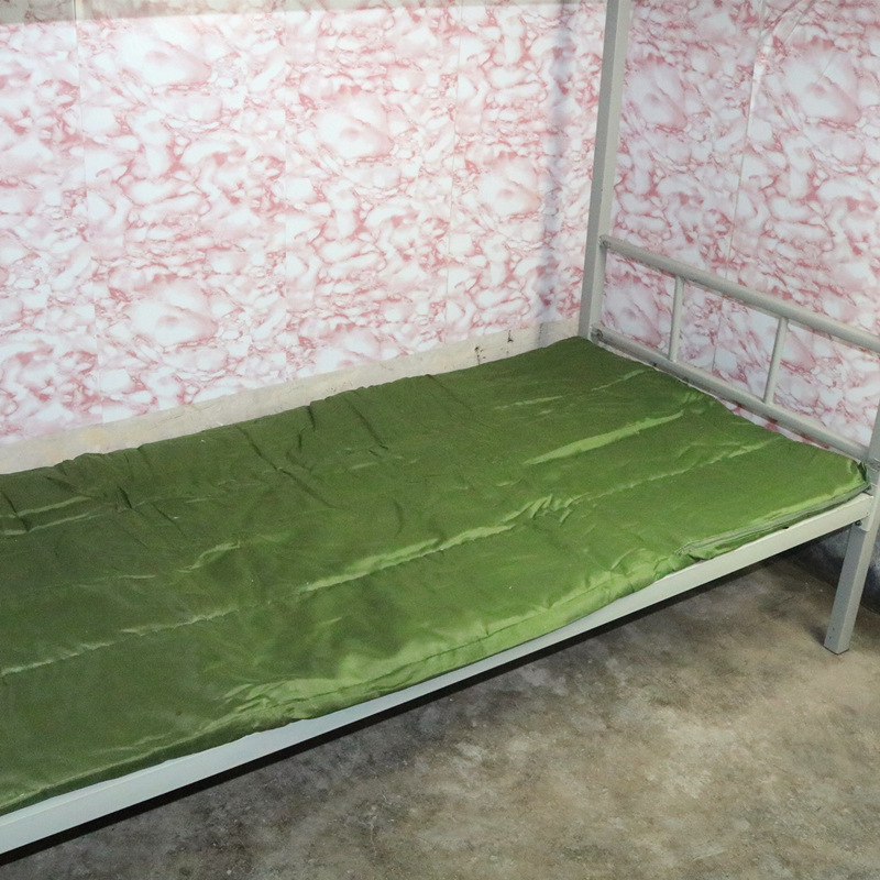 厂家学生军绿色棉花褥子舒棉胆上下铺单人学生宿舍床垫床褥工地褥