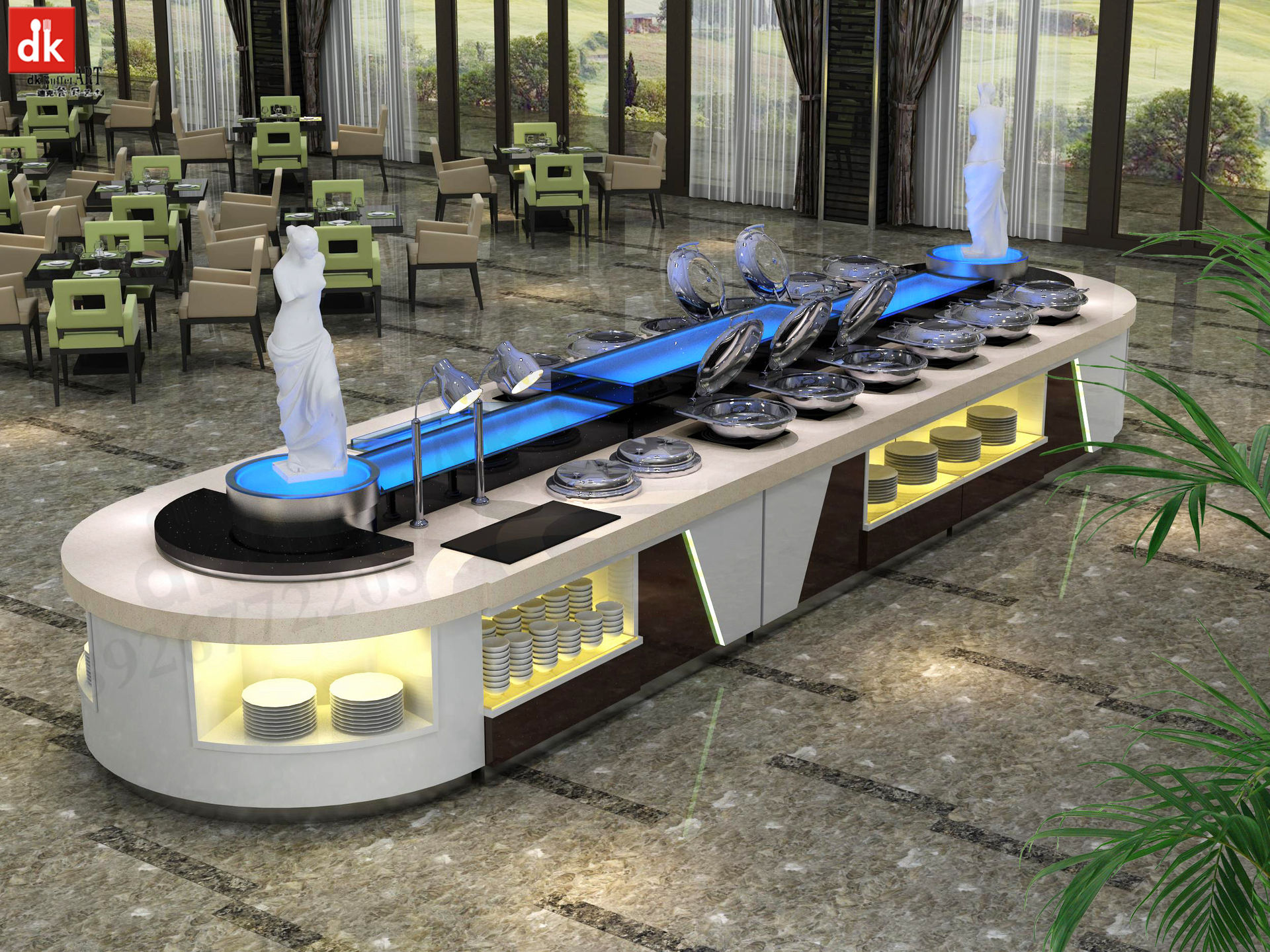 dk自助餐台设备定制餐厨设备整合,自助餐台图片,酒店buffet餐台