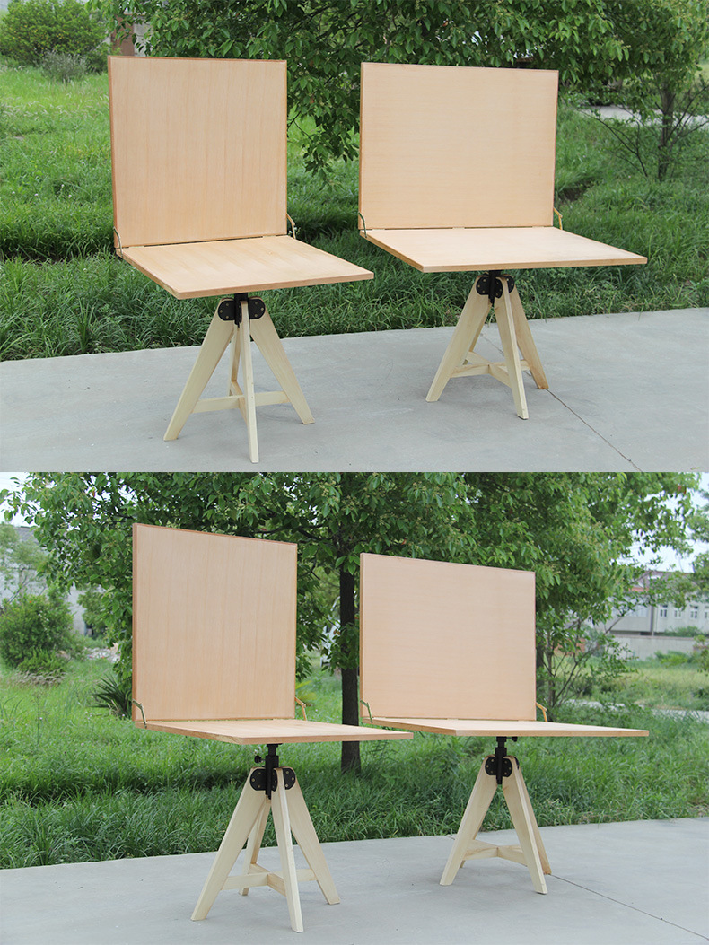 美术素描静物写生台德国红榉木静物台旋转升降台可调高度静物桌