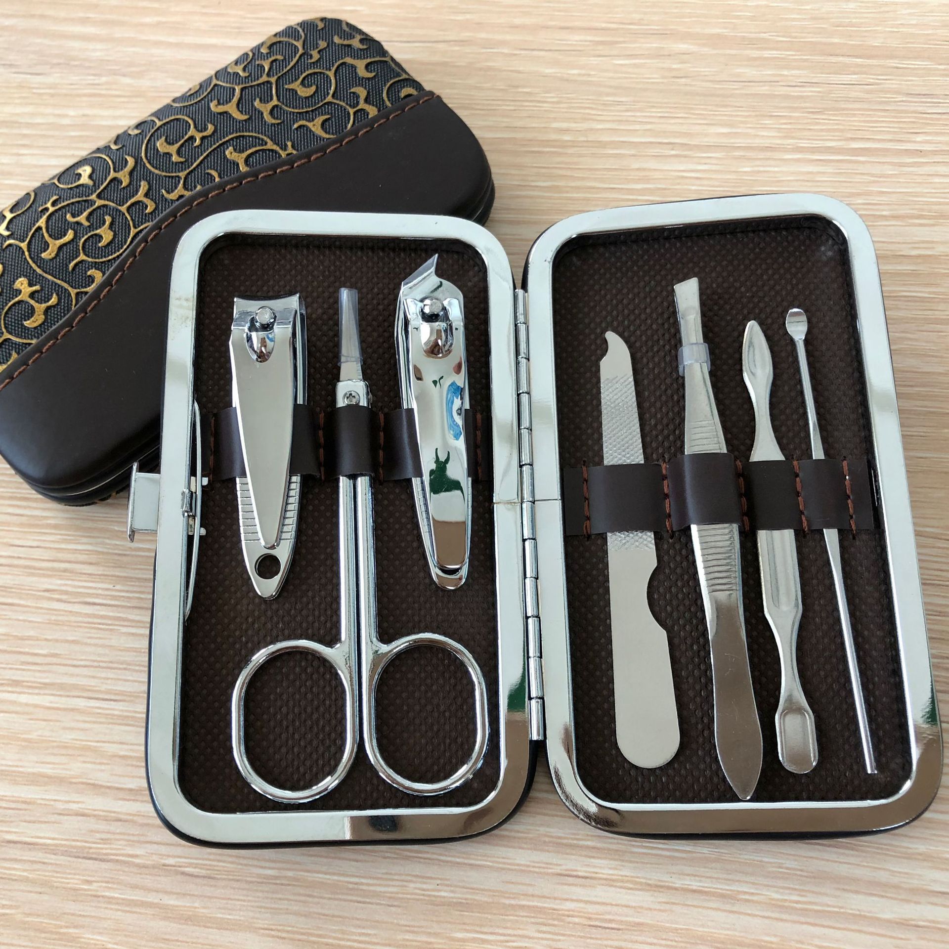 美甲工具套装 指甲刀七件套 美甲美容套装指甲钳美甲工具套装批发