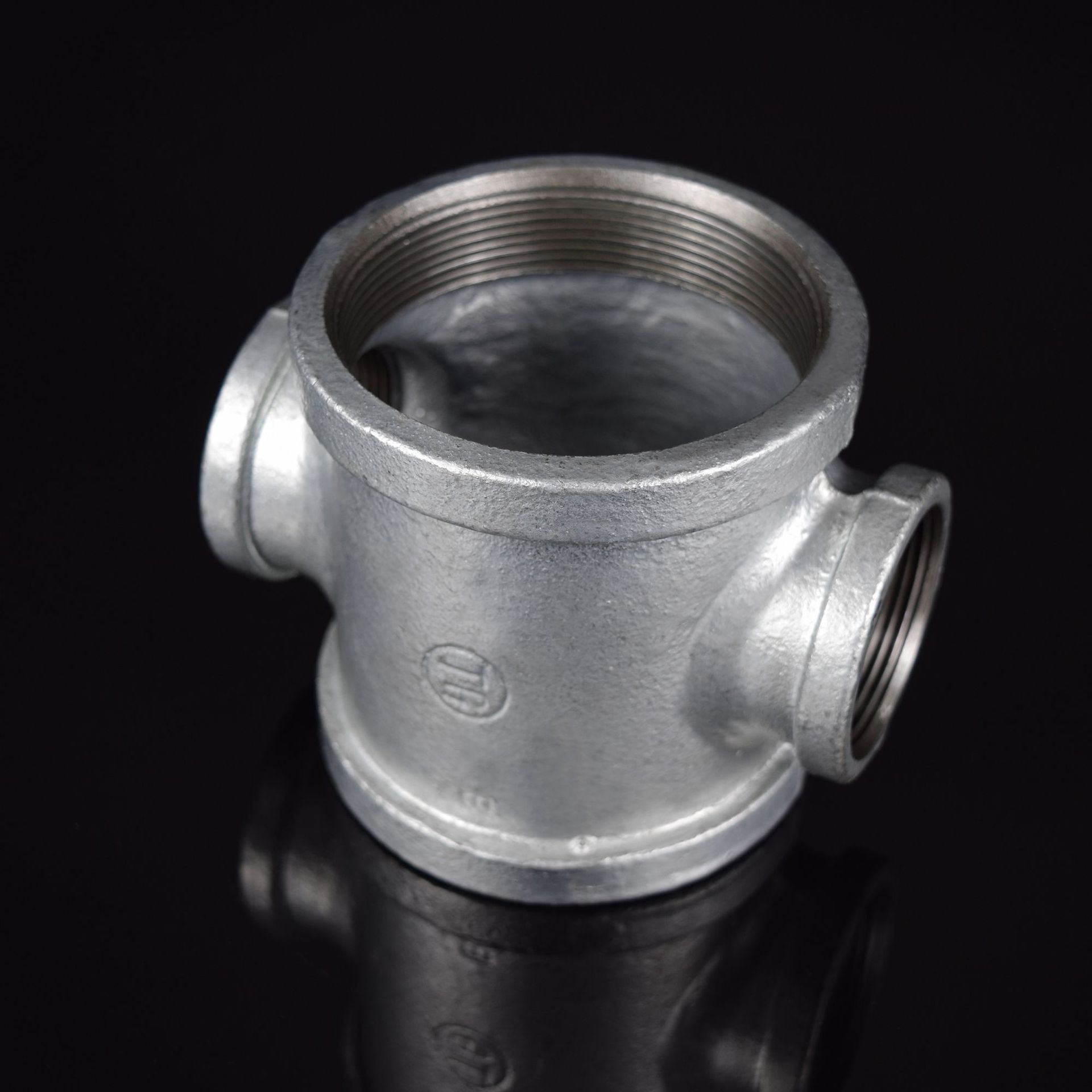 【整包批发】tg牌 异径四通 镀锌铸铁丝接管件(厂价优惠)