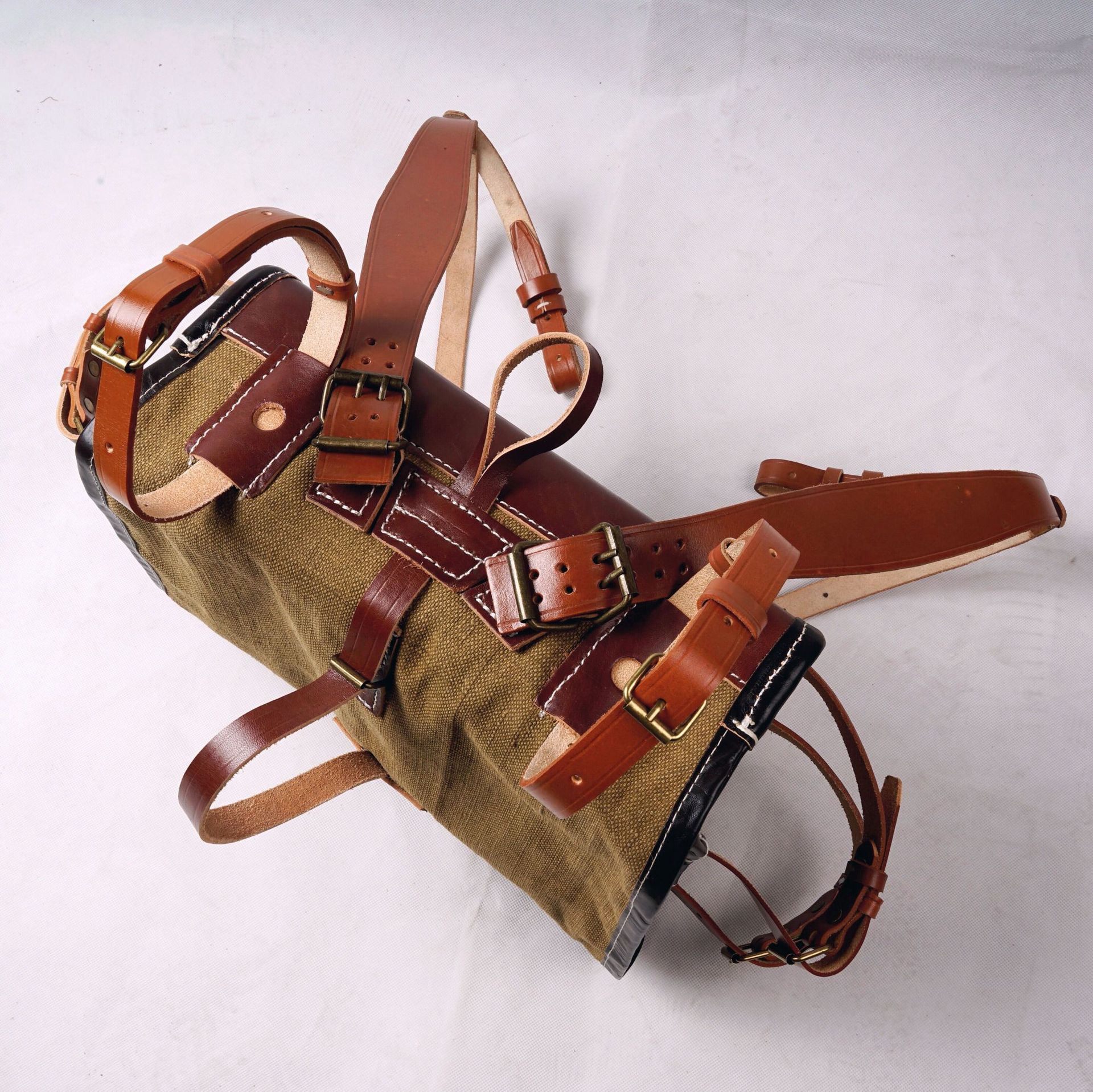 二战时期国军德械师背包亚麻背包单兵野战包