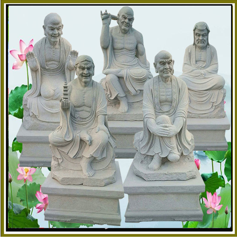 石雕佛像500罗汉 寺庙释迦牟尼佛 四大天王五百罗汉 石雕十八罗汉
