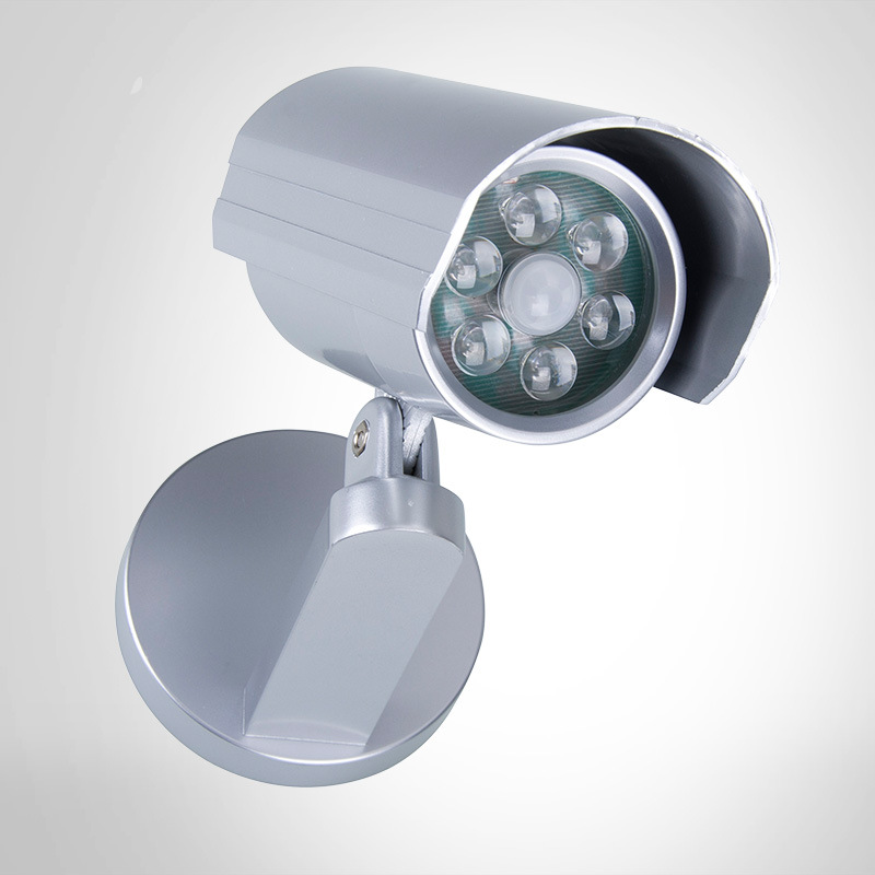 6led人体红外线仿摄像头感应灯 可调节角度应急小夜灯 厂家直销