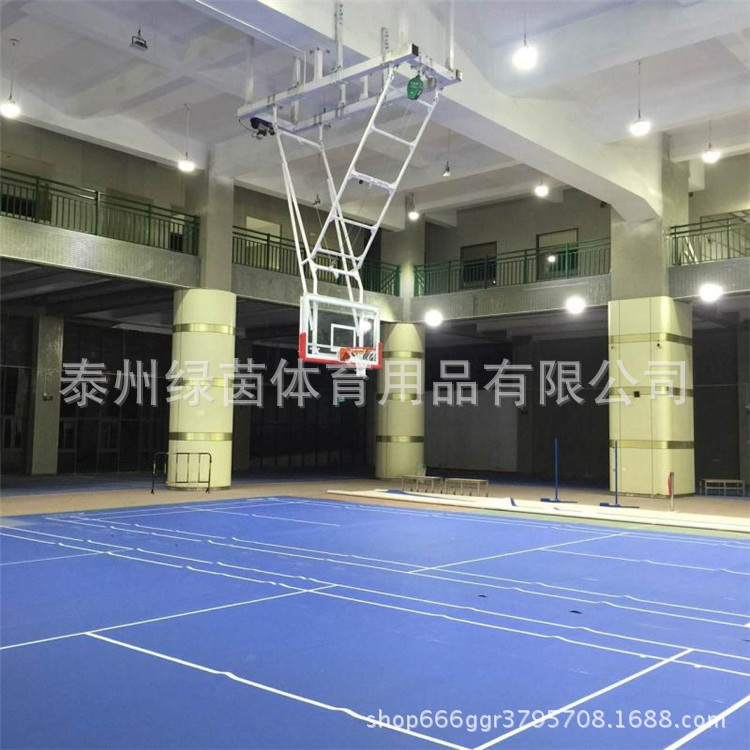 定制电动折叠吊顶升降篮球架 悬挂篮球架 室内吊顶篮球 厂家批发