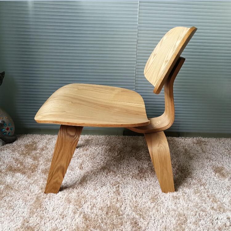 厂家热销新款 水曲柳实木椅小狗椅会所椅舒适休闲个性曲木椅