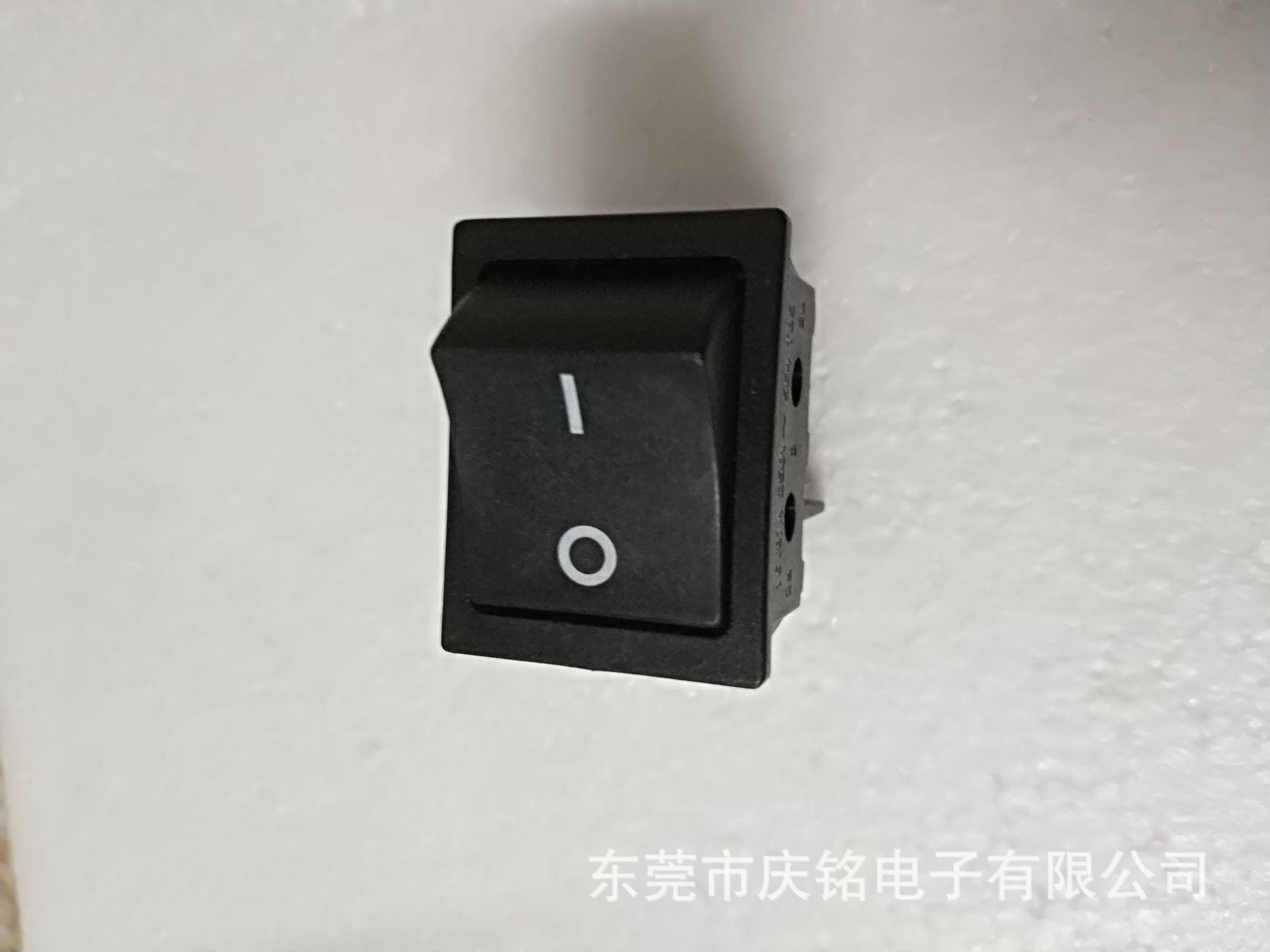船型开关 黑色6脚2档船形开关双刀2翘板电源开关16a/250v