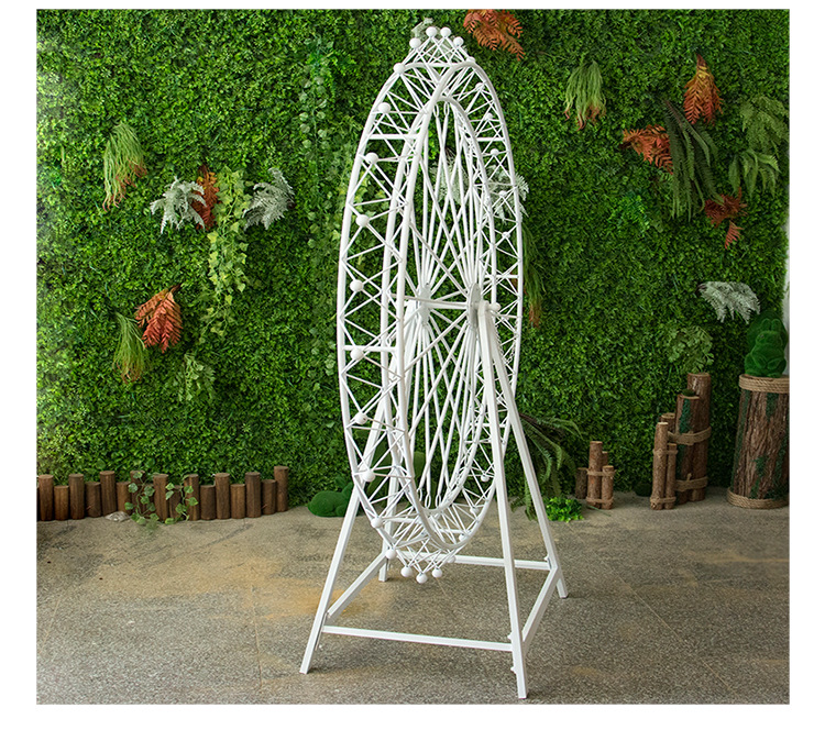 欧式现代婚礼道具摩天轮路引舞台装饰铁艺摩天轮道具大型铁艺道具