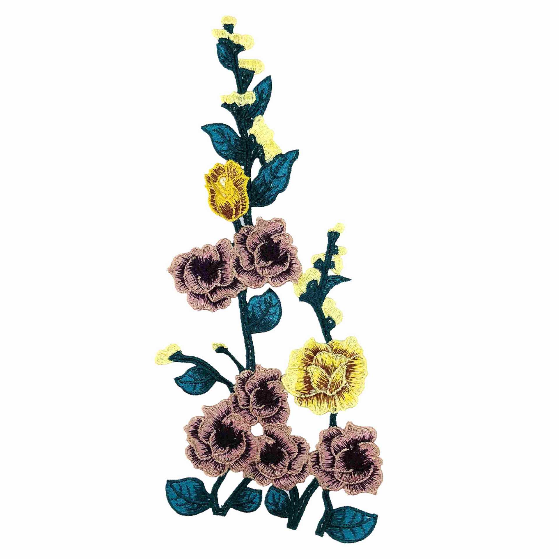 棉线水溶绣花牛仔服旗袍古典戏装辅料刺绣布贴补丁贴缝制diy朵花