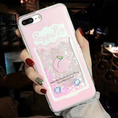 流沙少女贝壳iphonex手机壳全包7plus液体x21情侣软r15卡通手机壳