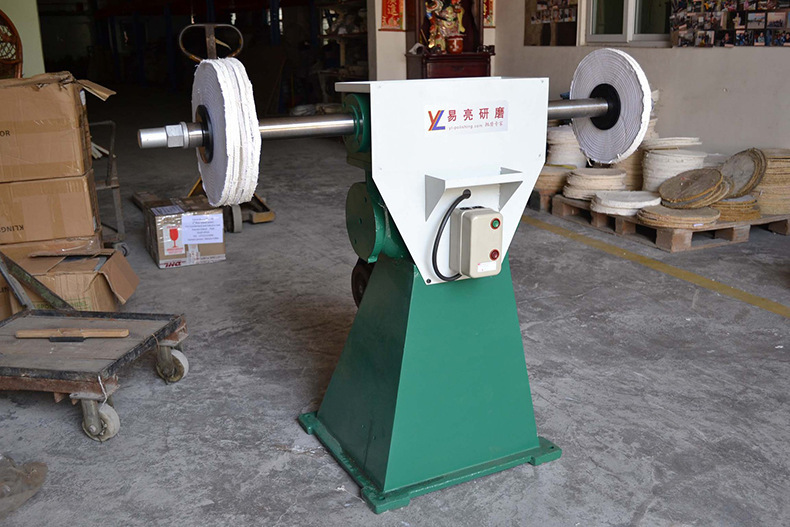 广东木制品金属塑胶皮革抛光机镜光抛光机打磨机两工位立式抛光机