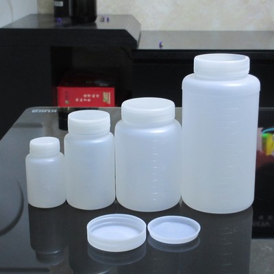 100ml塑料瓶 大口瓶 小 空瓶子 样品瓶 分装瓶 带刻度内盖