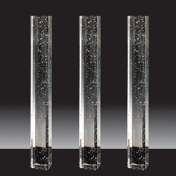 水晶柱玻璃柱装饰柱灯柱子 精磨3d内雕水晶方柱 客厅隔断墙可定制