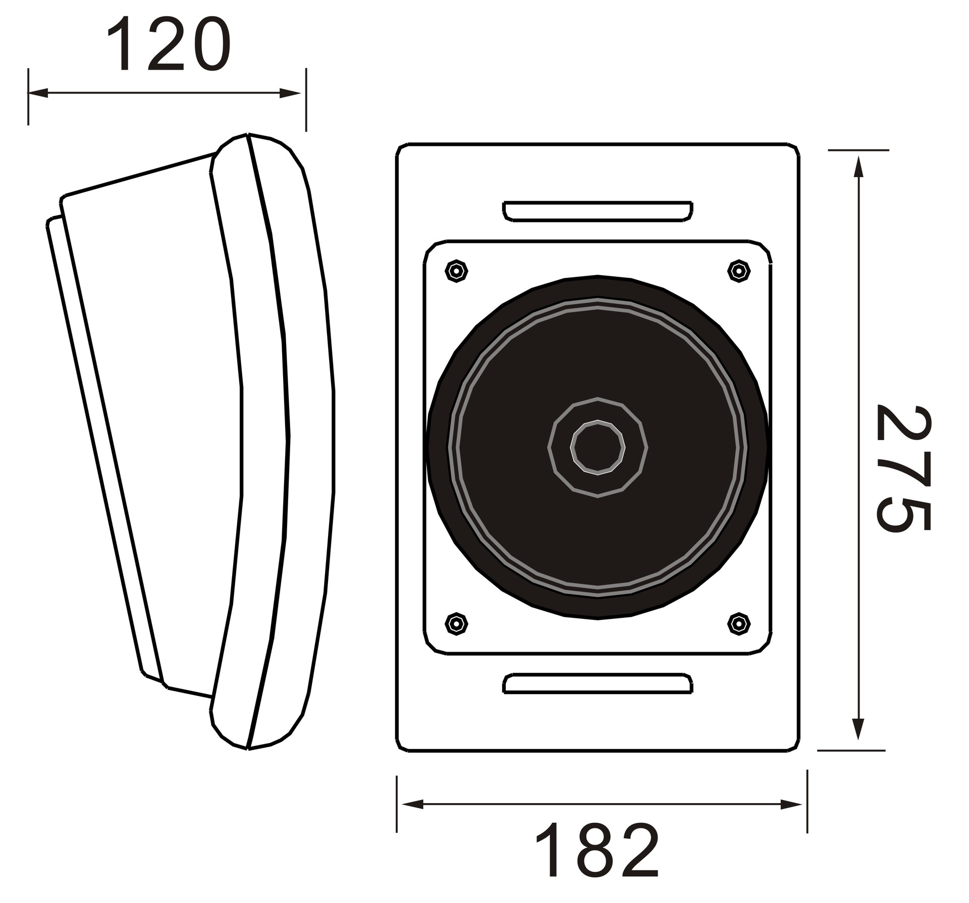 ip网络校园广播系统教室走廊扩声音箱10w高保真定压壁挂喇叭6-10w-阿