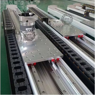 工作台-齿轮齿条非标行程定制传动直线模组步进电机导轨滑台模组厂家