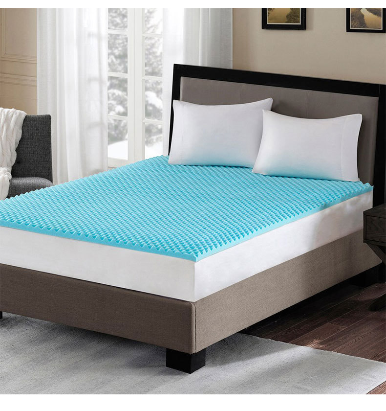 工厂直销 波浪按摩凝胶记忆棉床垫 聚氨酯海绵 亚马逊爆款家居oem