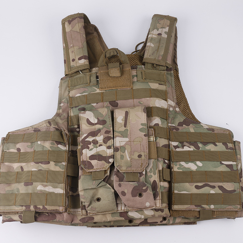 迷彩成人战术背心马甲 美军作战背心 军迷两栖野外迷彩防护马甲