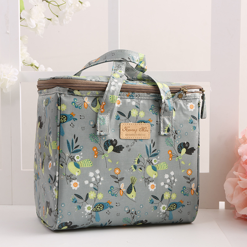 New Waterproof Canvas Portable Insulated Bag Lunch Bag Lunch Box Bag Large Lunch Bag Picnic Ice Pack Factory Wholesale