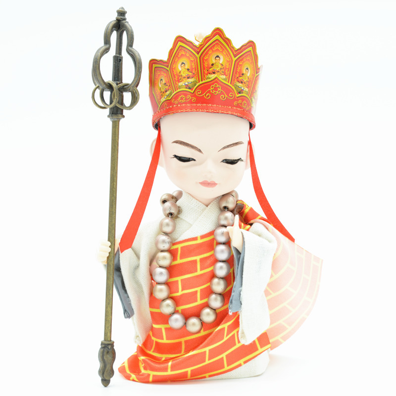 西游记京剧脸谱摆件娟人偶北京绢人娃娃纪念品中国特色礼品送老外