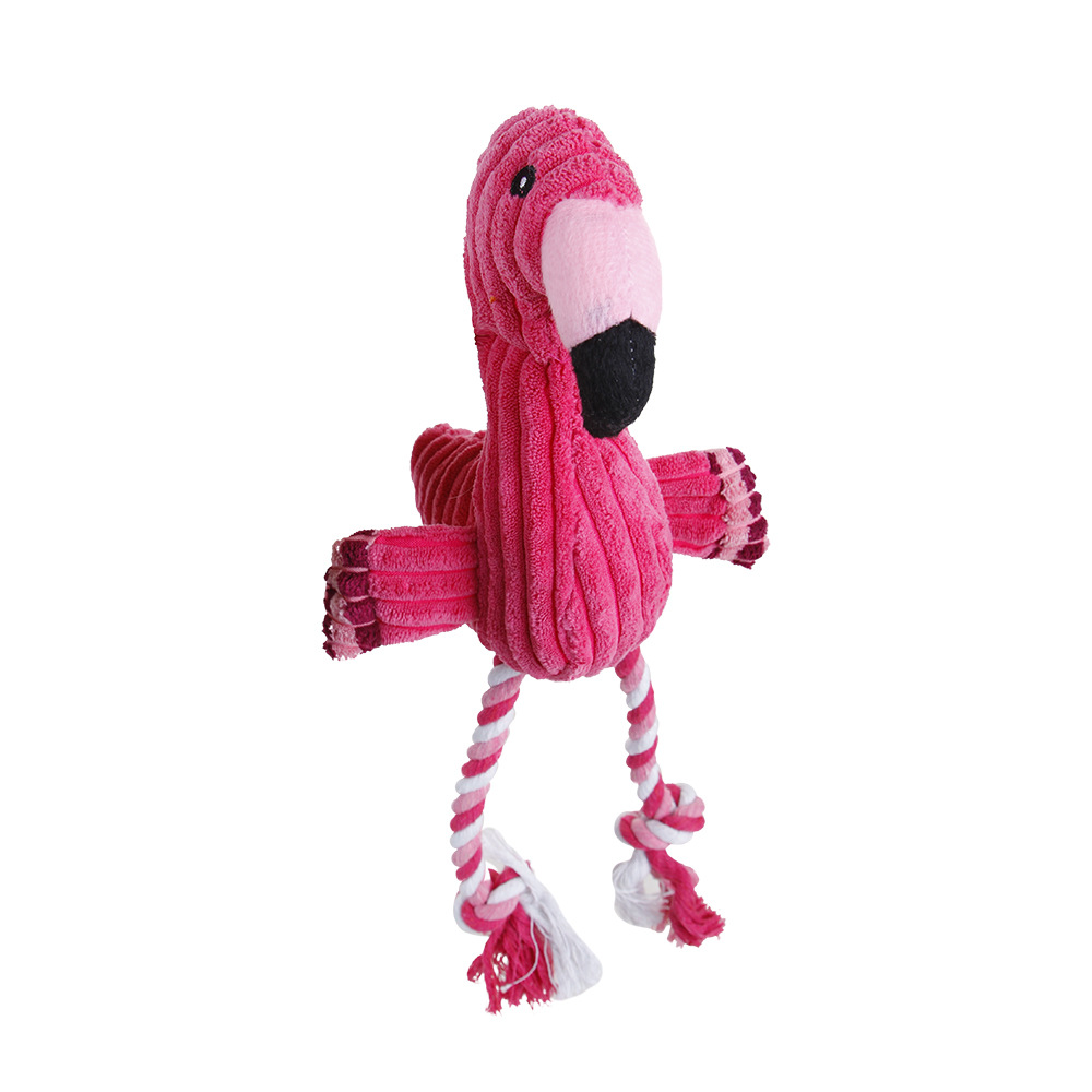 Flamingo Squeaky Toys for Small Clean Teeth Puppy Squeak Pets Accessories Dog Supplies Octopus Chick Pets Plush Chewing Dog Toy