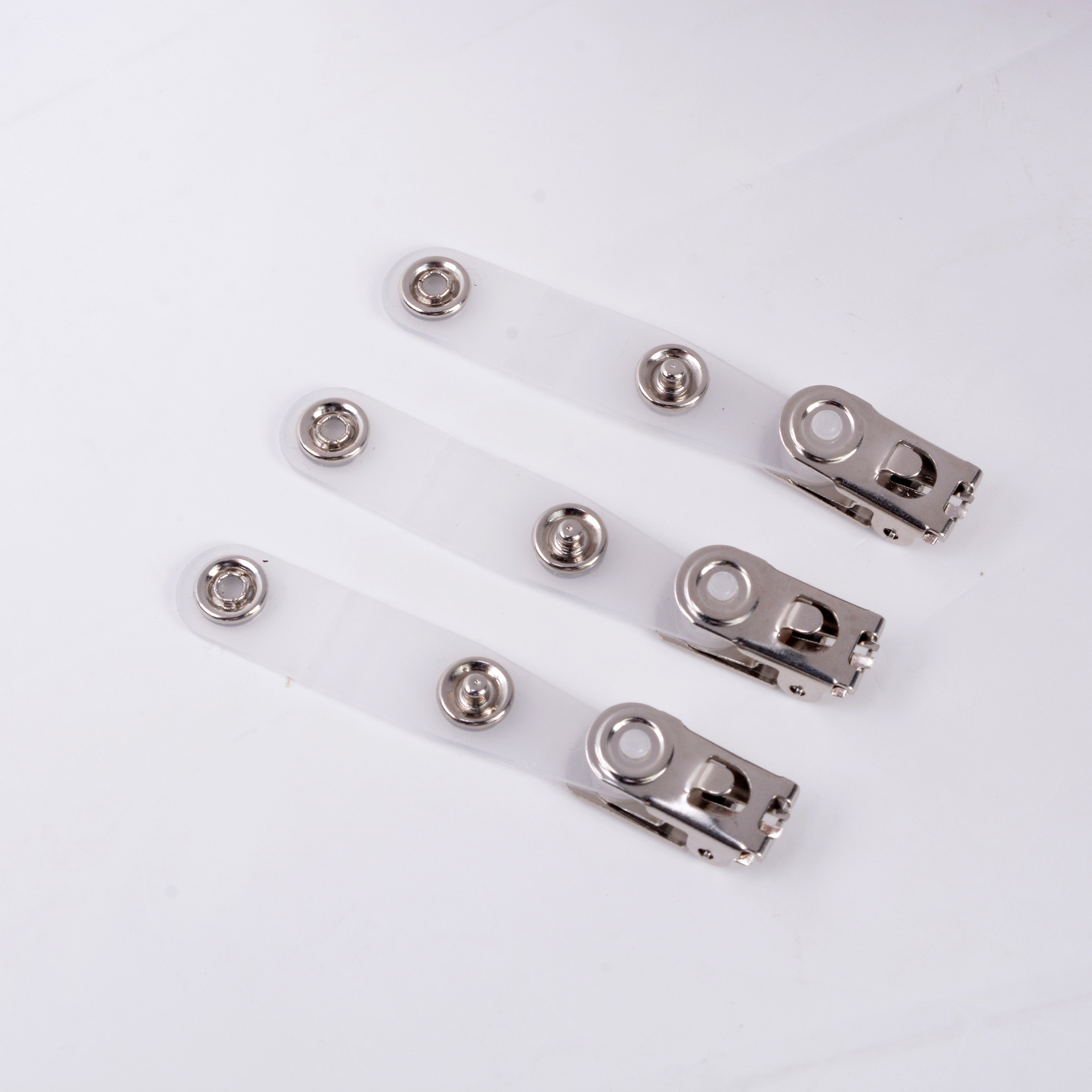 金属夹扣证件卡夹翻盖夹子 胸牌工作牌不锈钢夹子学生卡夹子