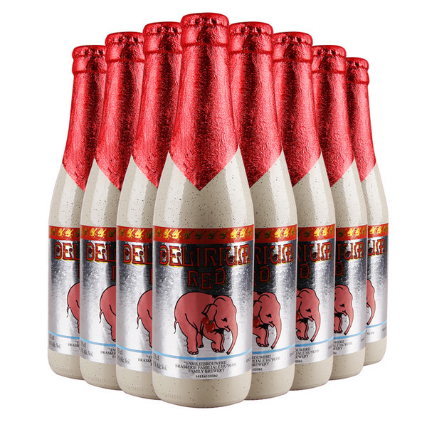 比利时粉象给劲樱桃粉象啤酒delirium red 粉红小象 330ml*24