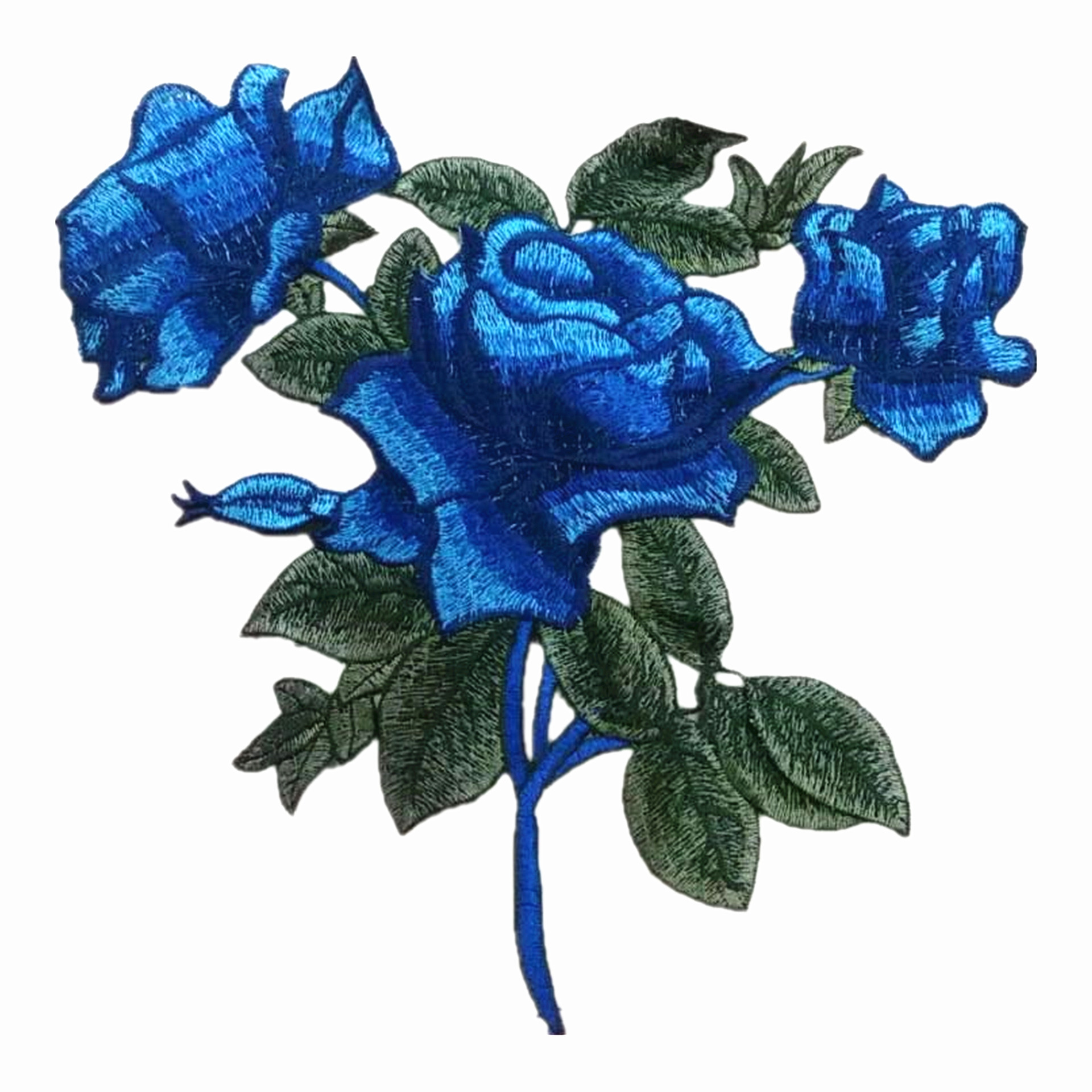 水溶刺绣贴花 服装绣花辅料 民族风 彩色蕾丝花边 欧根纱玫瑰花