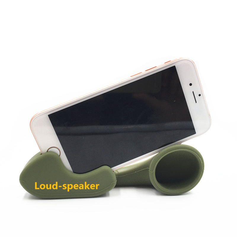 批发硅胶手机喇叭扩音器手机扬声器车载无线扩音器可定制