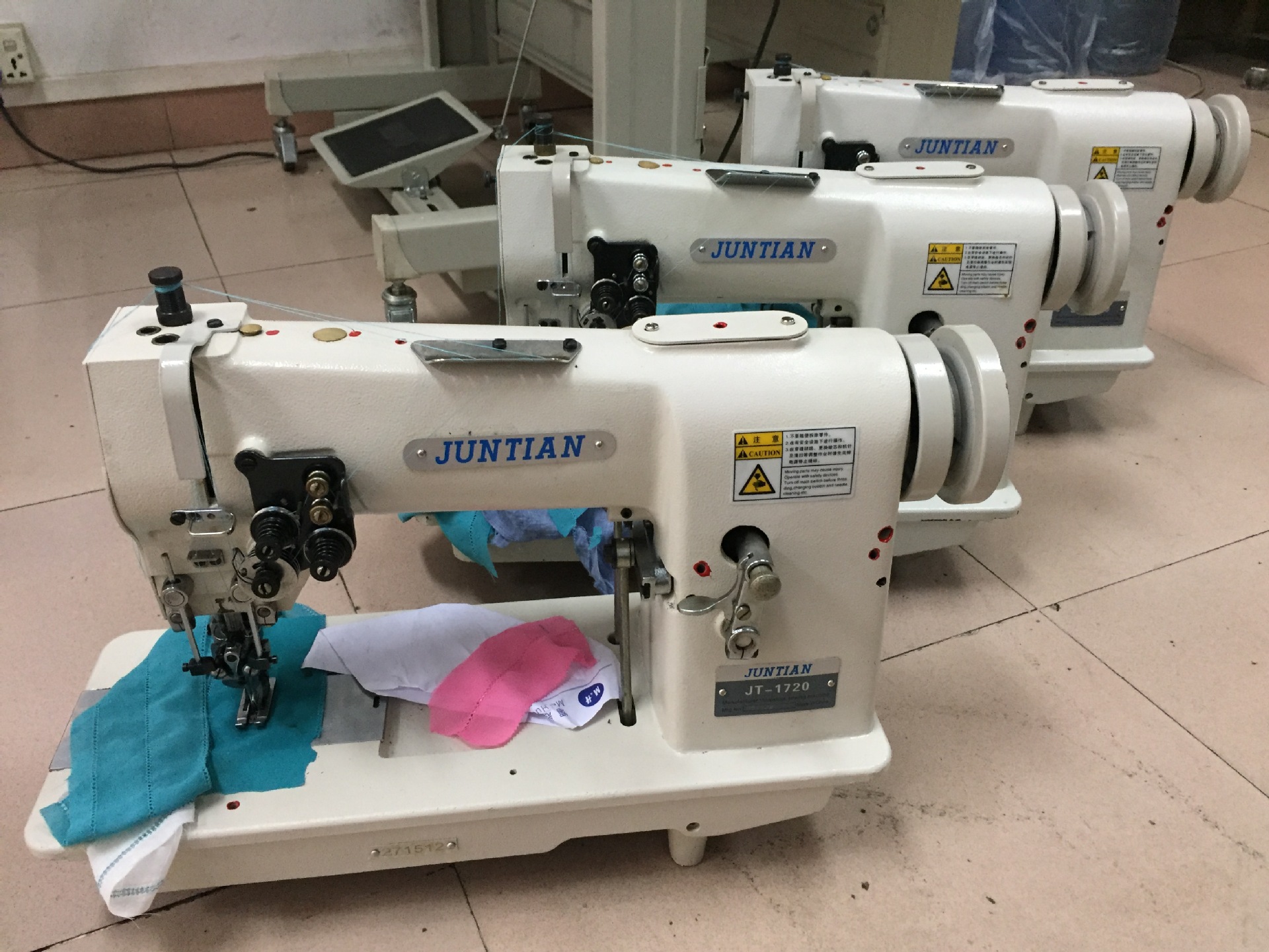 二手骏田牌1720标准款对丝机/打孔机