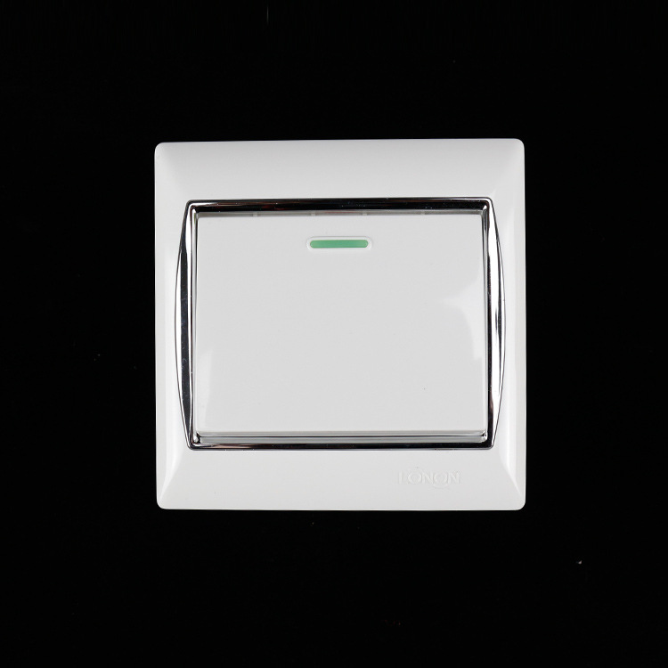 厂家批发霍尼韦尔座86型墙壁开关插座面板 二三极插座白色系列