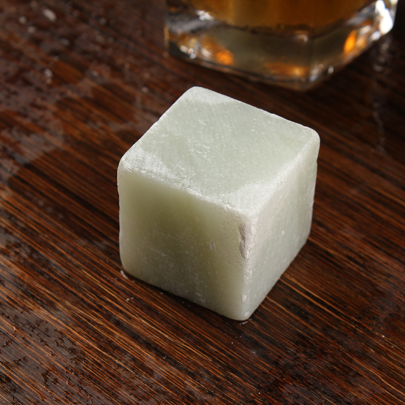 厂家批发皂石滑石材质冰酒石威士忌石头酒类天然降温石logo定制