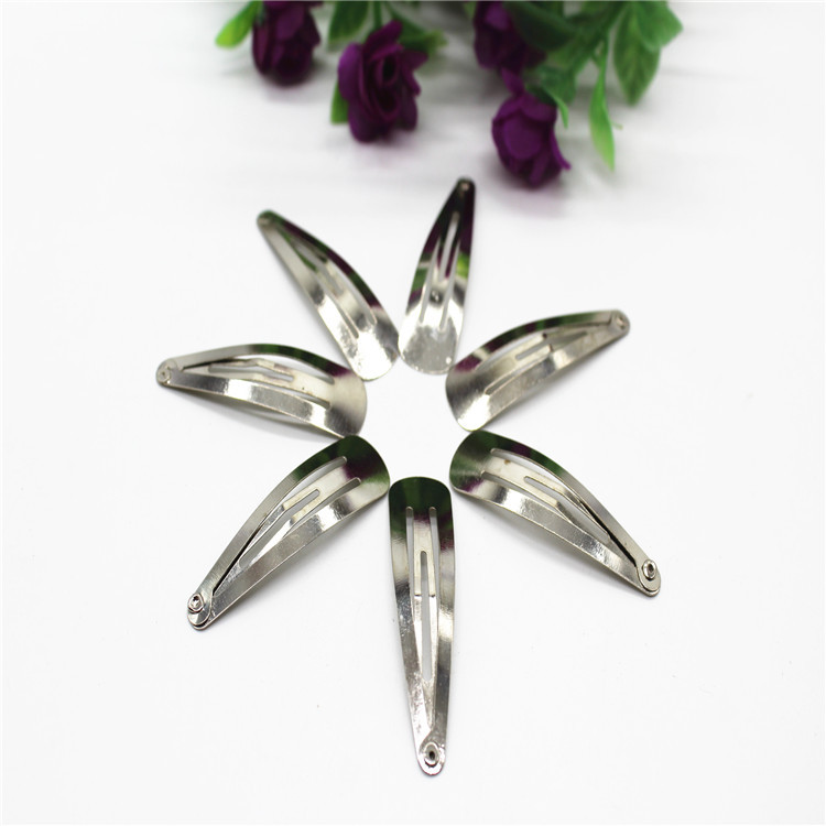 5厘米镀镍水滴夹bb夹发夹厂家饰品配件义乌饰品手工diy儿童发饰